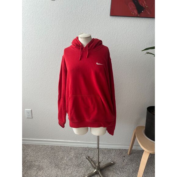 Nike Red Swoosh Men's Hoodie Jacket - Picture 1 of 5